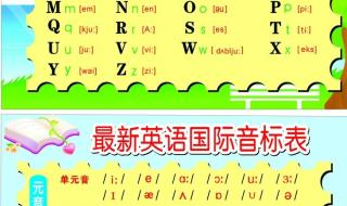 英语字母音标发音26个