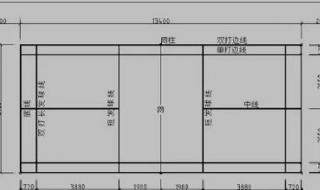 标准羽毛球场地尺寸